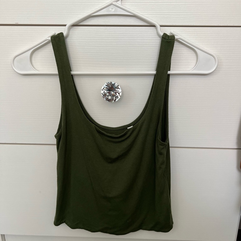 PacSun army green tank top